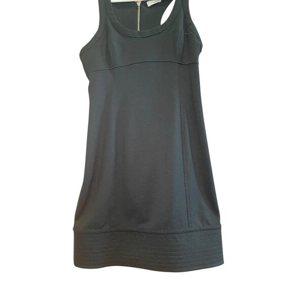 Aritzia Wilfred Women 8 Black Full Back Zipper Racerback Mini Dress - Picture 6 of 8